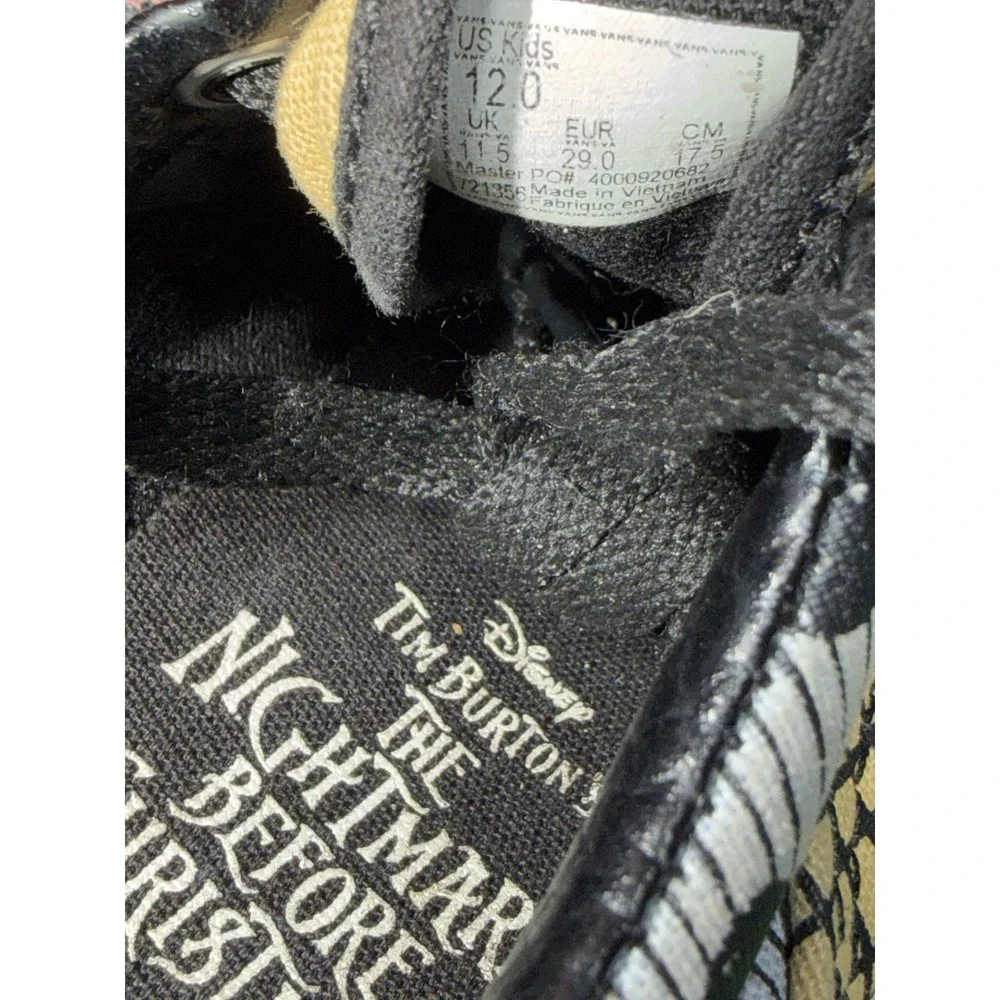 Disney Vans Toddler Size 12C Nightmare Before Christmas Graphic AOP Walking Shoe
